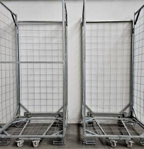 Kosz Siatkowy Gitterbox Wózek Transportowy Magazynowy 100x120x260cm.